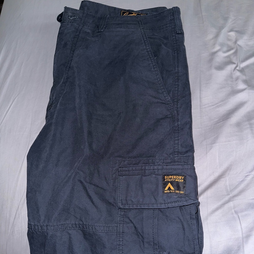 Superdry Men's Baggy Cargo Pants (Blue) M7010882A 36x32